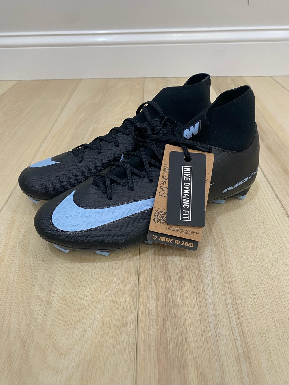 Nike Zoom Superfly 10 NBY Black Academy Mens Soccer Cleats FQ1456 001 Size 10